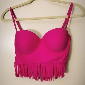Hot Pink Bikini Top 36DD/Large